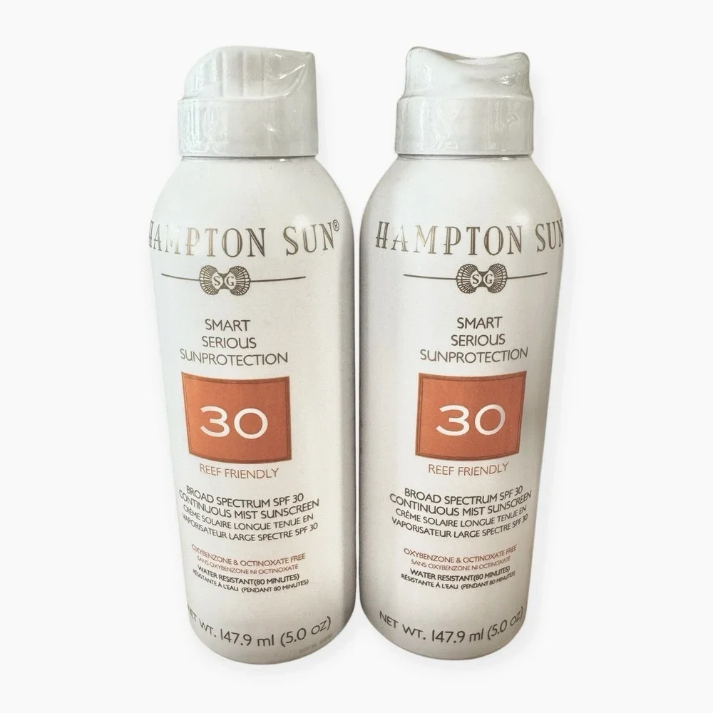 Lot of 2 NEW Hampton Sun SPF 30 Reef Friendly Mist Sunscreen 5oz 10/27